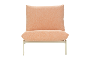 Blixt loungefåtölj Pearl White/Teddy Orange, en produkt av hög kvalitet till bra pris från Ulfåsa möbler