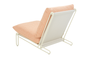 Blixt loungefåtölj Pearl White/Teddy Orange, en produkt av hög kvalitet till bra pris från Ulfåsa möbler