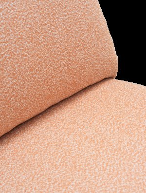 Blixt loungefåtölj Pearl White/Teddy Orange, en produkt av hög kvalitet till bra pris från Ulfåsa möbler