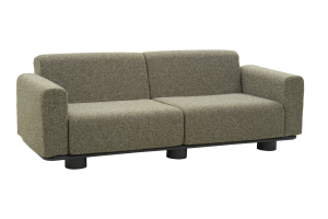 Bolster 2,5-sits soffa Antracit/Teddy Verde, en produkt av hög kvalitet till bra pris från Ulfåsa möbler