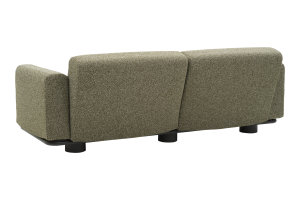 Bolster 2,5-sits soffa Antracit/Teddy Verde, en produkt av hög kvalitet till bra pris från Ulfåsa möbler