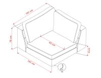 Duncan 1-sits Hörn/fåtölj ljusgrått Robin#01 (k3), en produkt av hög kvalitet till bra pris från Ulfåsa möbler