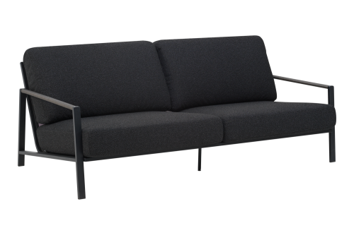 Lyra 2,5-sits soffa Svart/Teddy Black, en produkt av hög kvalitet till bra pris från Ulfåsa möbler