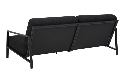 Lyra 2,5-sits soffa Svart/Teddy Black, en produkt av hög kvalitet till bra pris från Ulfåsa möbler
