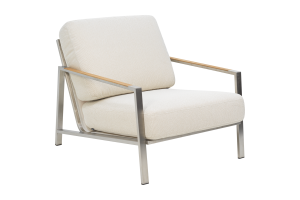 Naos fåtölj Stainless Steel/Dot Beige, en produkt av hög kvalitet till bra pris från Ulfåsa möbler