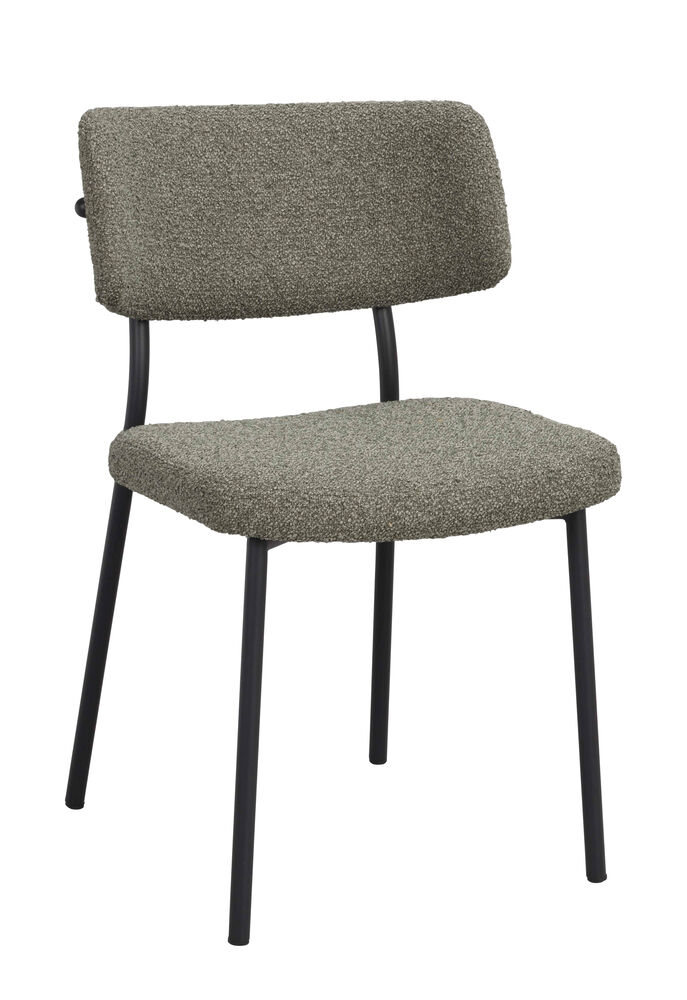 Herbster stol grönt tyg/svarta metallben, en produkt av hög kvalitet till bra pris från Ulfåsa möbler