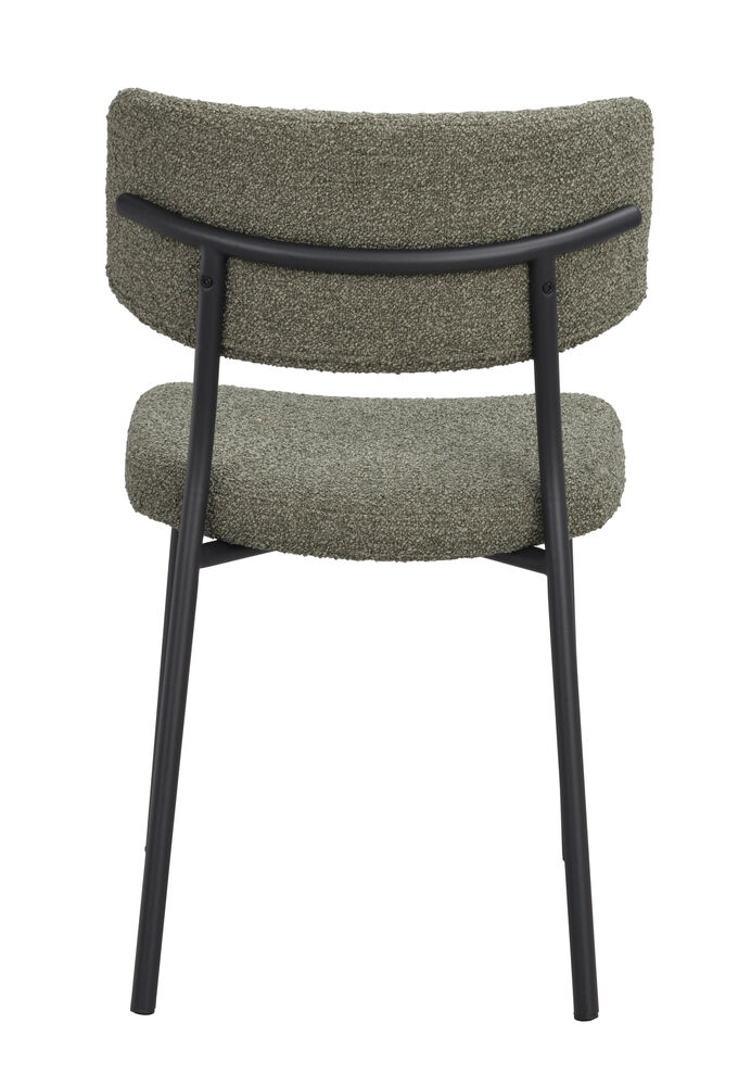 Herbster stol grönt tyg/svarta metallben, en produkt av hög kvalitet till bra pris från Ulfåsa möbler