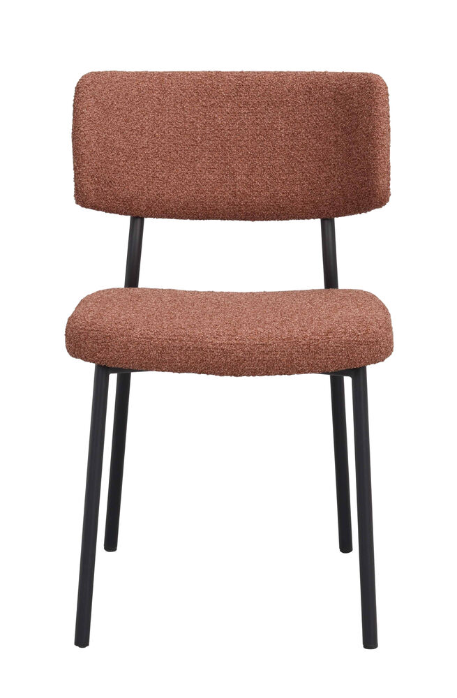 Herbster stol rött tyg/svarta metallben, en produkt av hög kvalitet till bra pris från Ulfåsa möbler