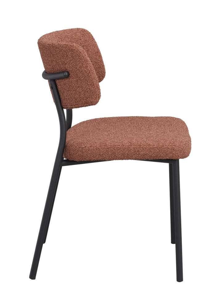 Herbster stol rött tyg/svarta metallben, en produkt av hög kvalitet till bra pris från Ulfåsa möbler