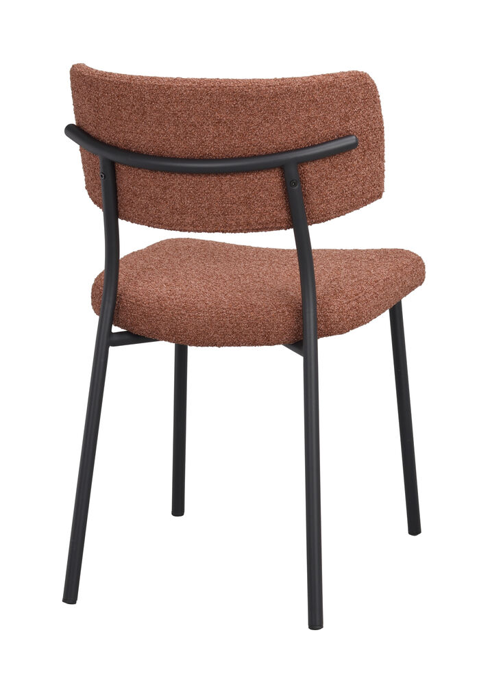 Herbster stol rött tyg/svarta metallben, en produkt av hög kvalitet till bra pris från Ulfåsa möbler