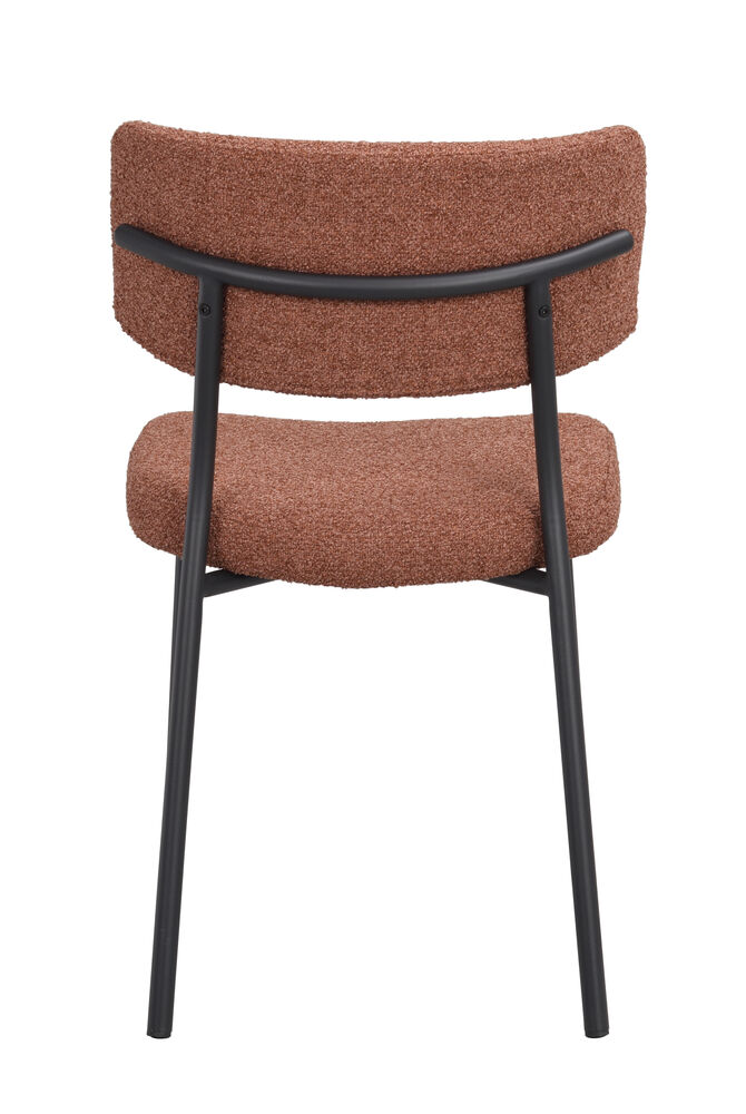 Herbster stol rött tyg/svarta metallben, en produkt av hög kvalitet till bra pris från Ulfåsa möbler