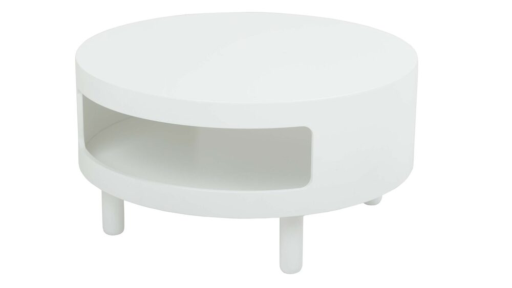 Soffbord vit med en diameter av 62