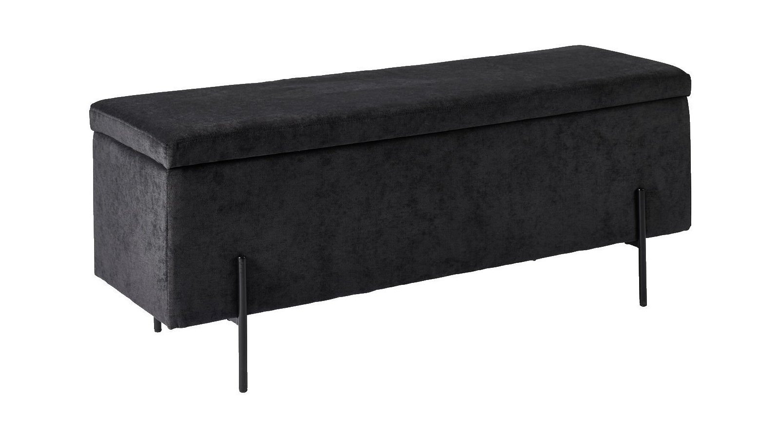 Bänk med förvaring, antracit