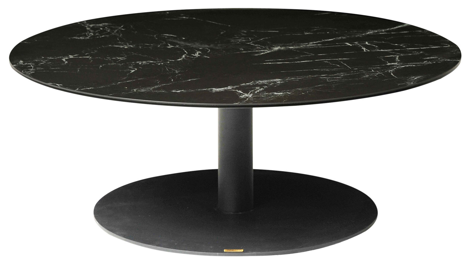 Soffbord med en diameter av 100, svart