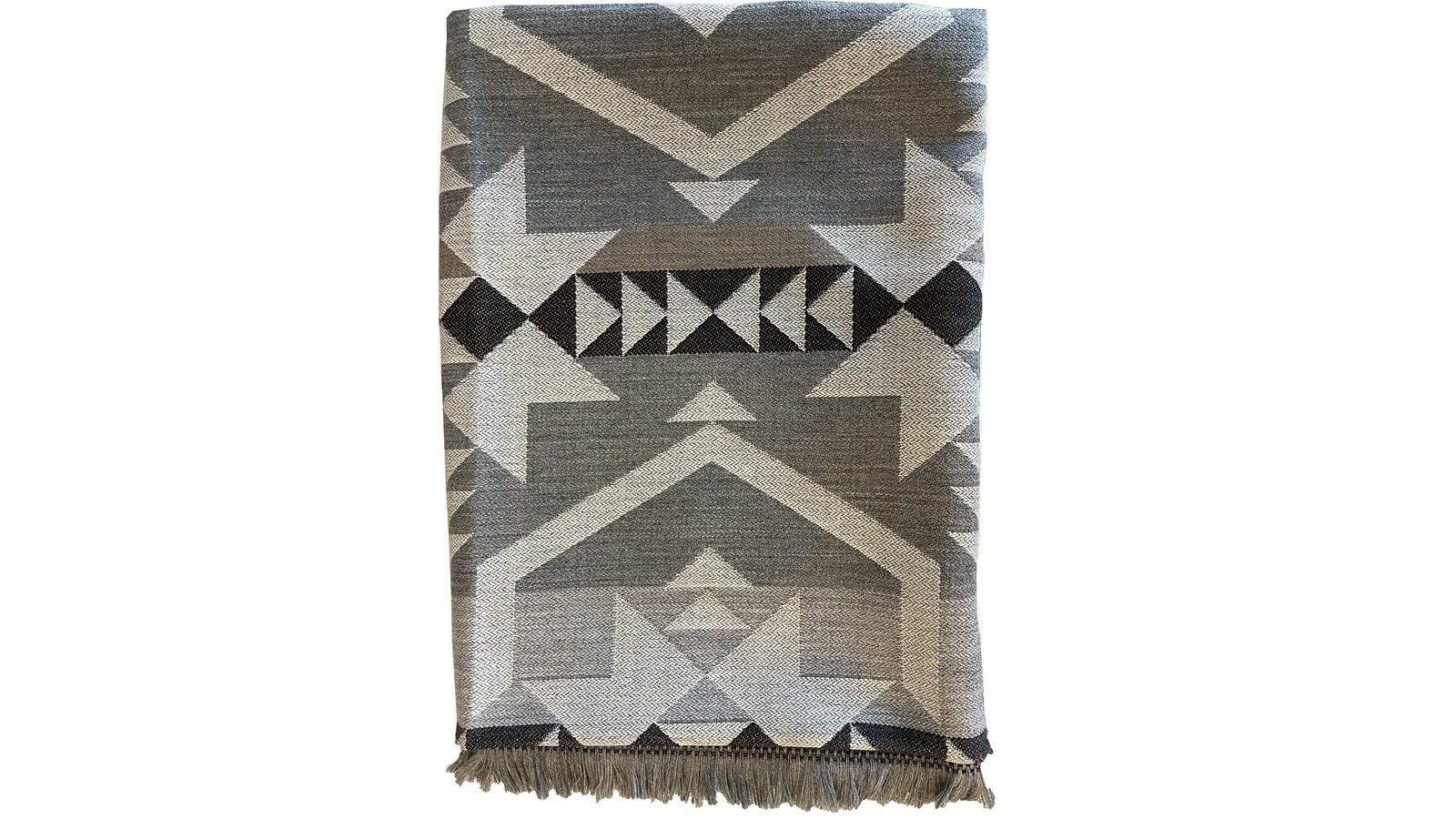 Pläd, grå / beige