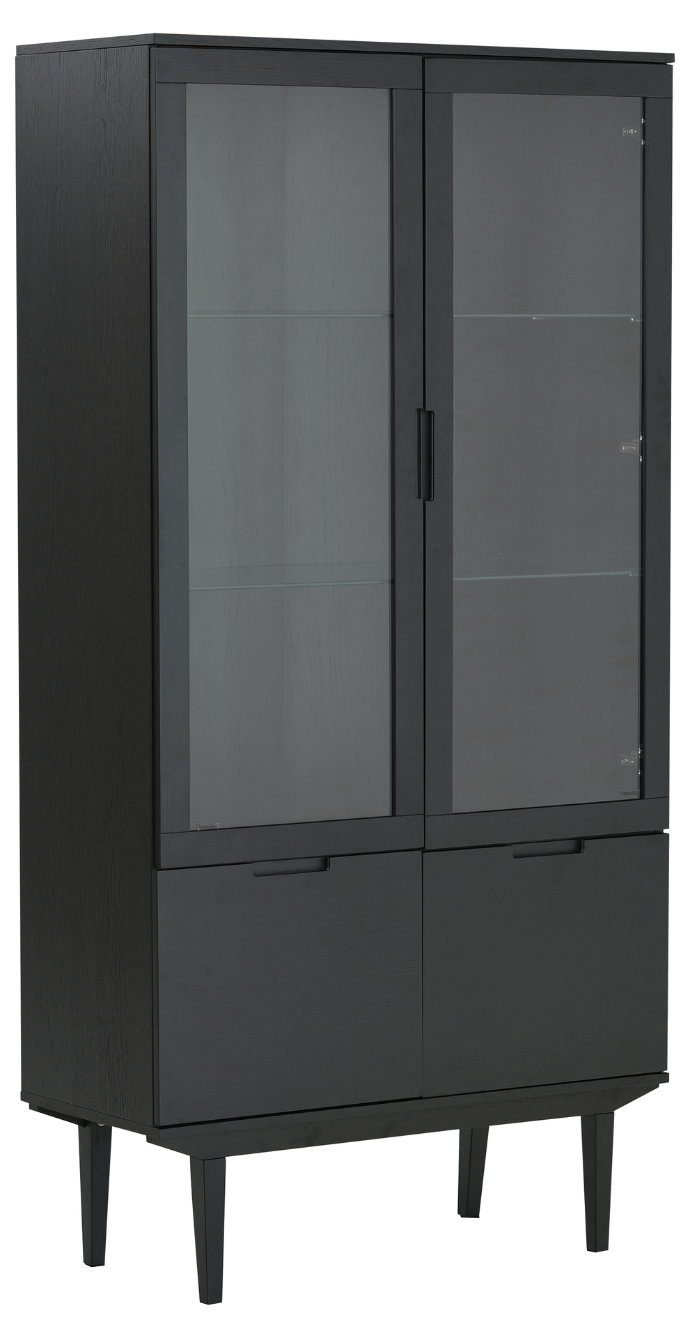 SAGENE Vitrin, 4 dörr, svart, en produkt av hög kvalitet till bra pris från Ulfåsa möbler