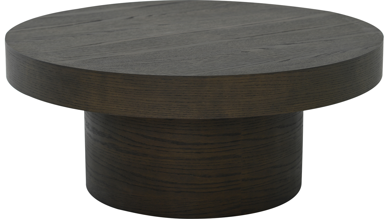 MAGIC Soffbord Ø98 H41, brunlackad ek, en produkt av hög kvalitet till bra pris från Ulfåsa möbler