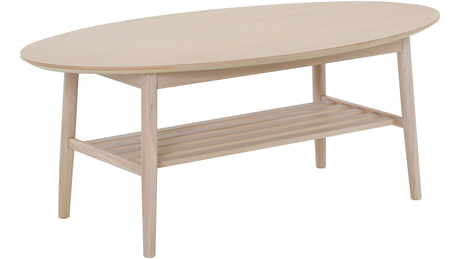 NARDO Soffbord ovalt m /hylla,vitpigment, en produkt av hög kvalitet till bra pris från Ulfåsa möbler