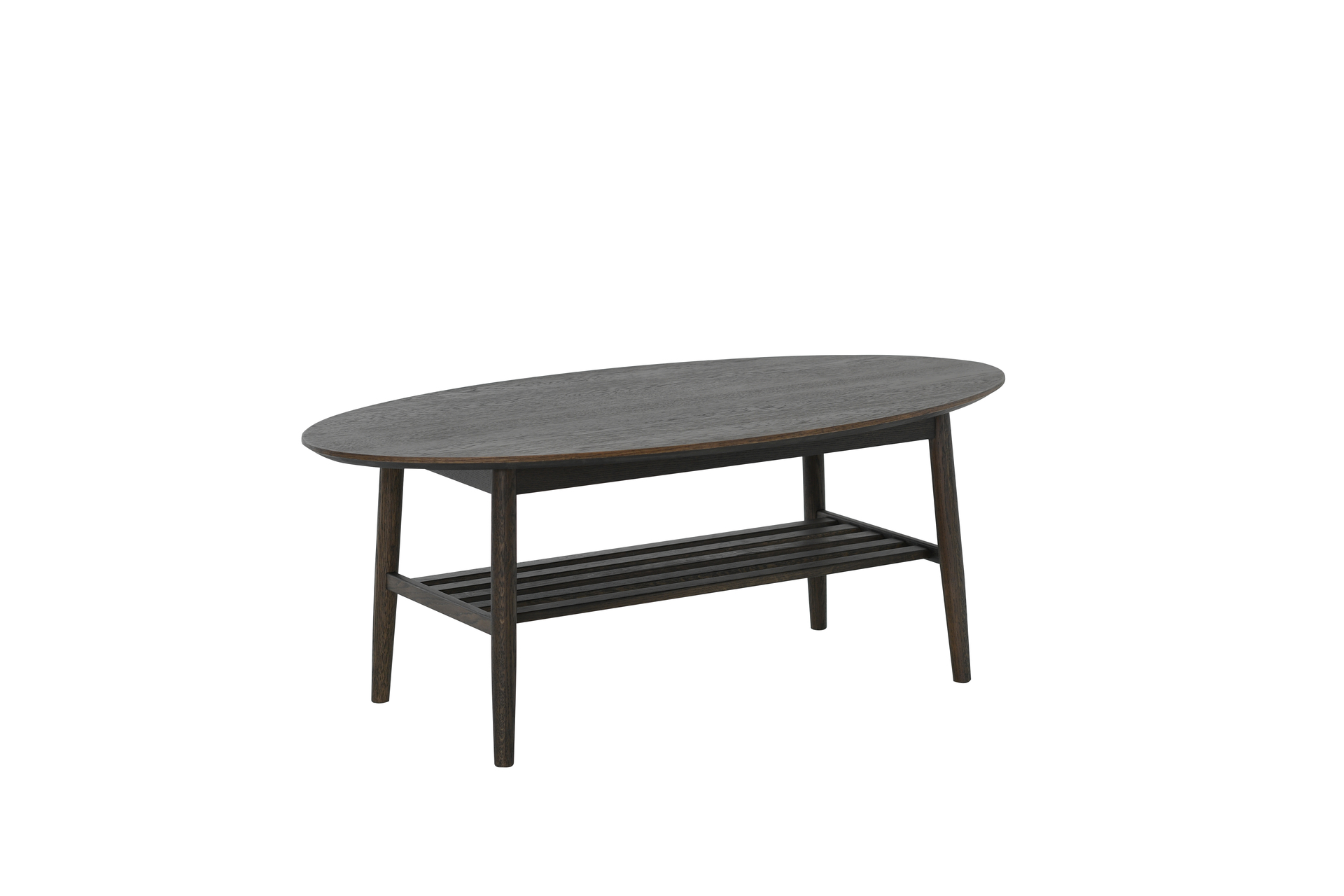 NARDO Soffbord ovalt m/hylla,brun, en produkt av hög kvalitet till bra pris från Ulfåsa möbler