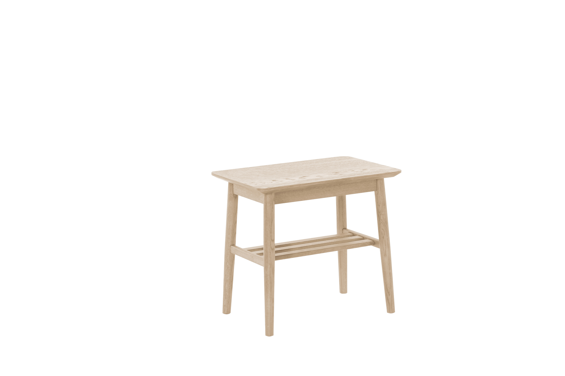 NARDO Sidobord m/hylla, vitpigment, en produkt av hög kvalitet till bra pris från Ulfåsa möbler