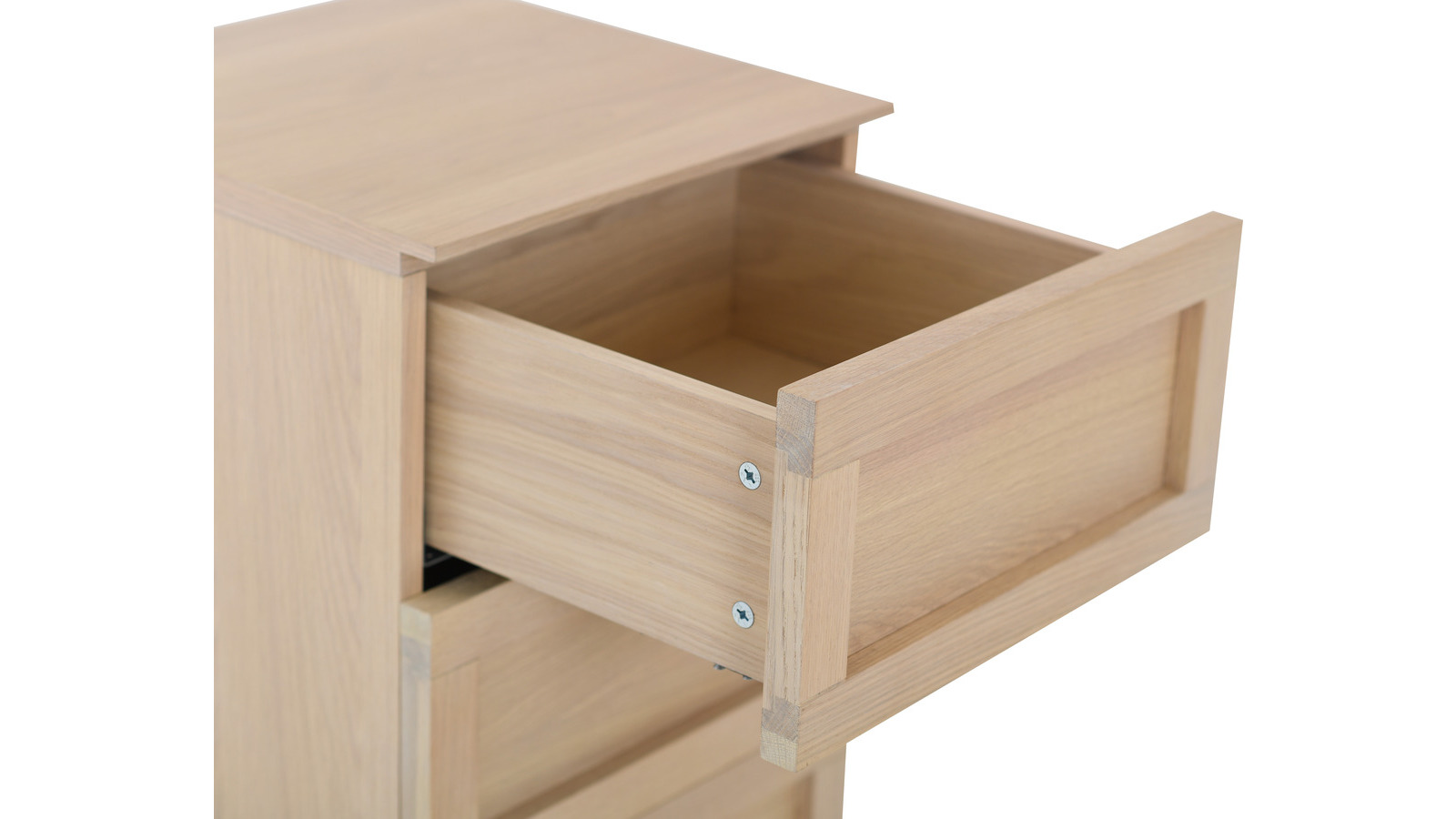 STRYN Byrå 4 smal, vitpigmenterad ek, en produkt av hög kvalitet till bra pris från Ulfåsa möbler