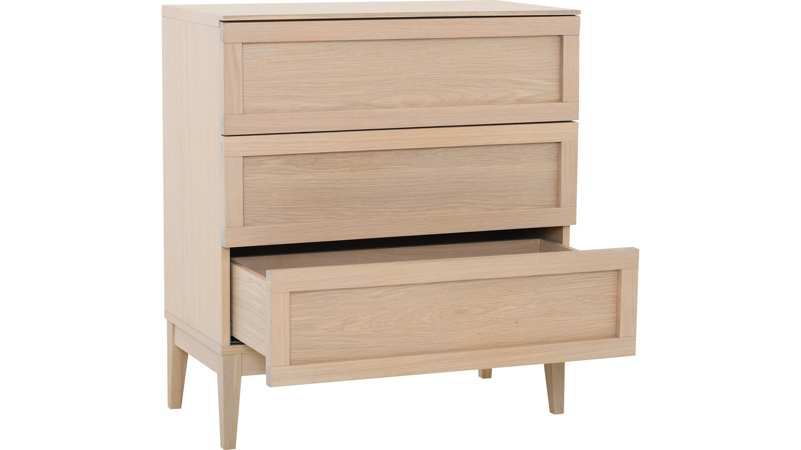 STRYN Byrå 3, vitpigmenterad ek, en produkt av hög kvalitet till bra pris från Ulfåsa möbler