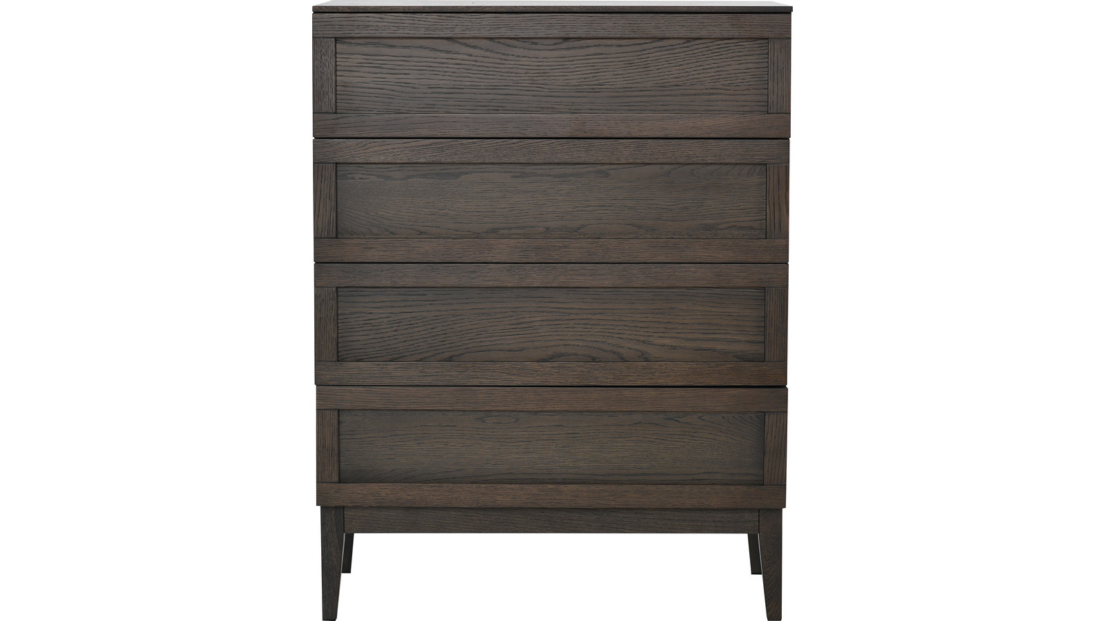 STRYN Byrå 4 bred, brunlackad ek, en produkt av hög kvalitet till bra pris från Ulfåsa möbler