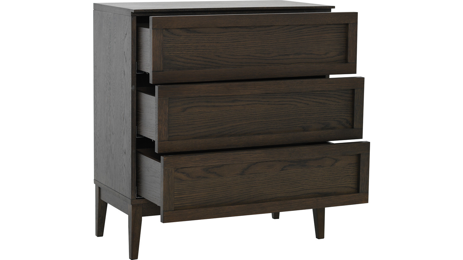 STRYN Byrå 3, brunlackad ek, en produkt av hög kvalitet till bra pris från Ulfåsa möbler