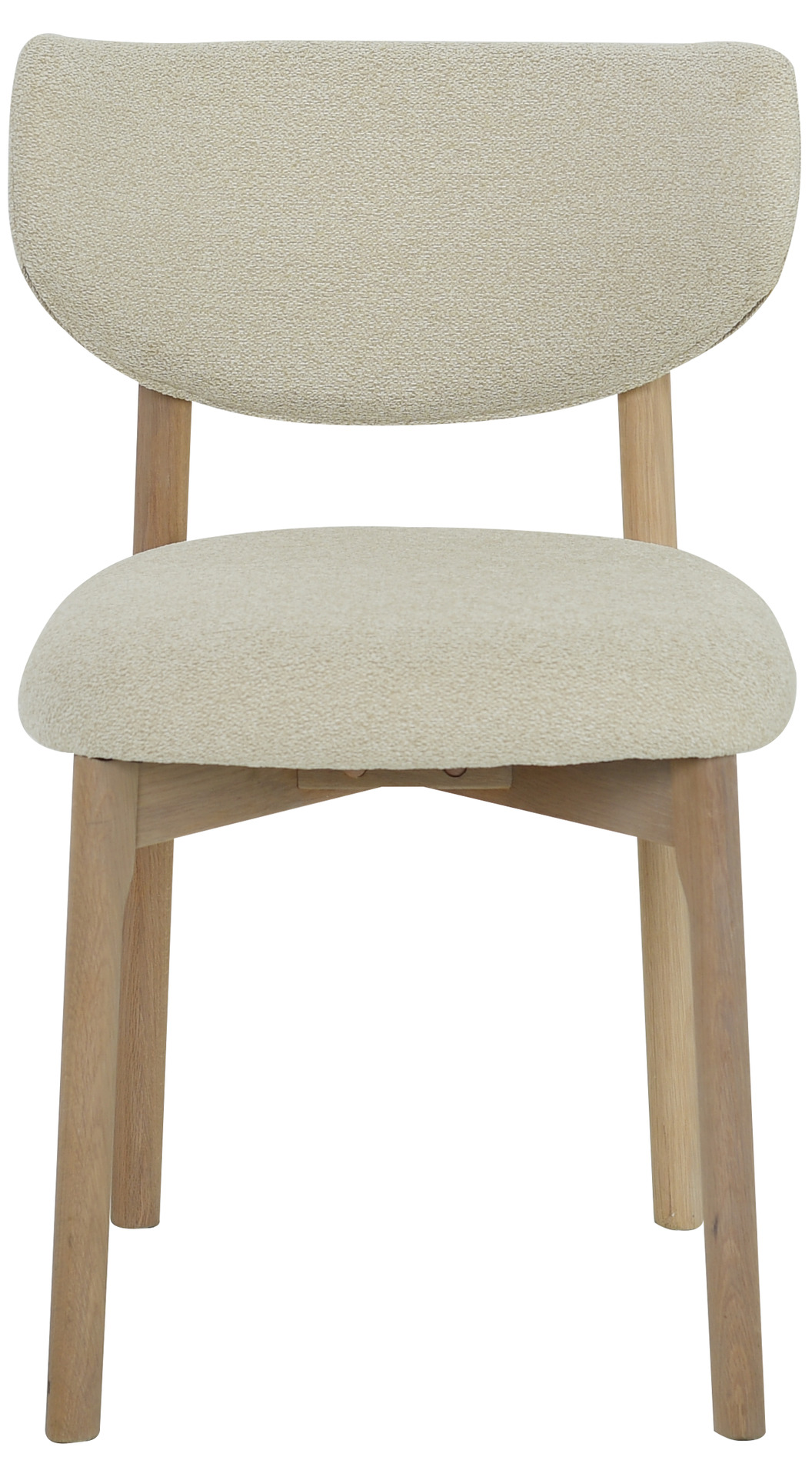 CONTENTO Matstol, tyg beige, vitpigm. ek, en produkt av hög kvalitet till bra pris från Ulfåsa möbler