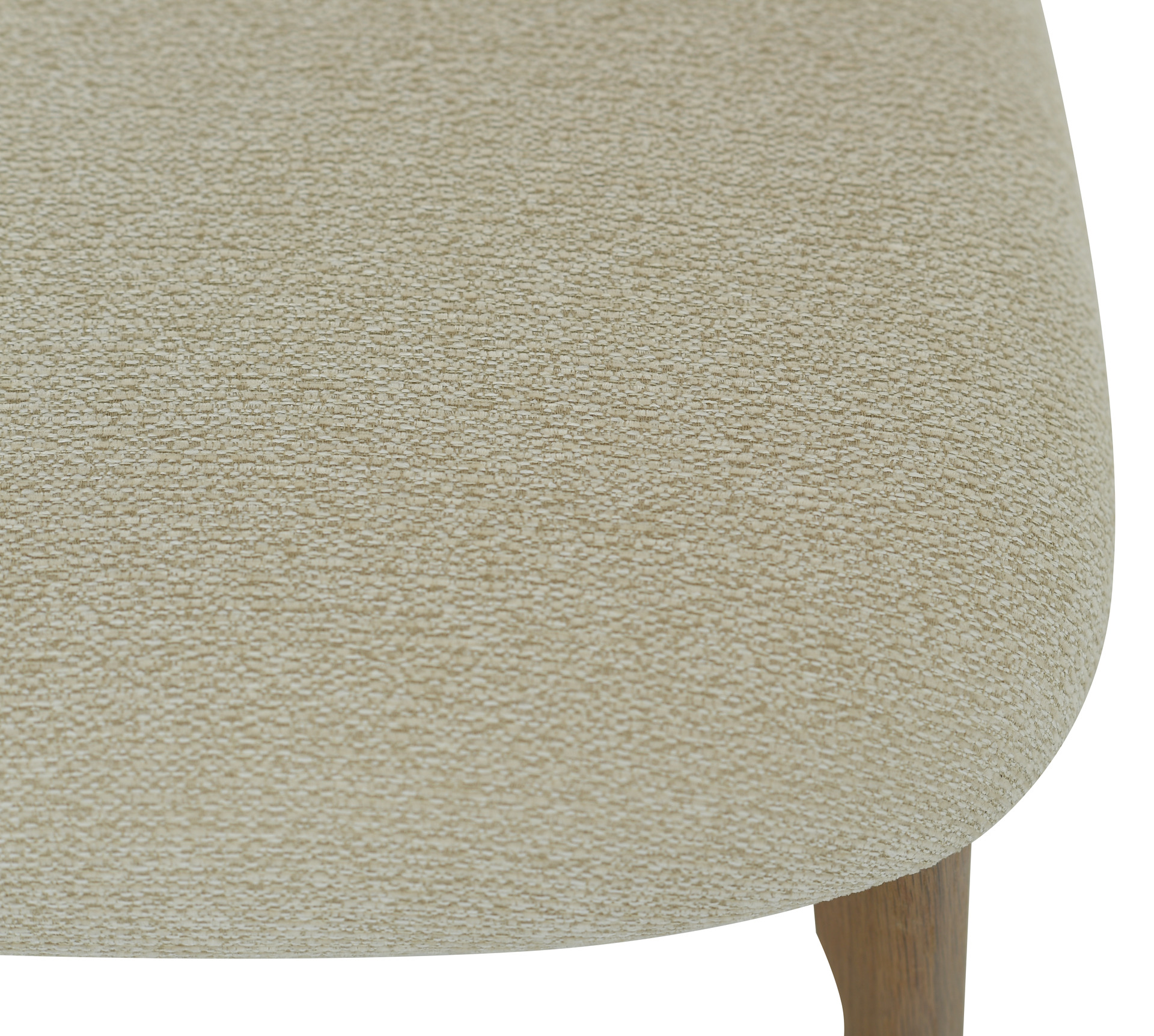 CONTENTO Matstol, tyg beige, vitpigm. ek, en produkt av hög kvalitet till bra pris från Ulfåsa möbler