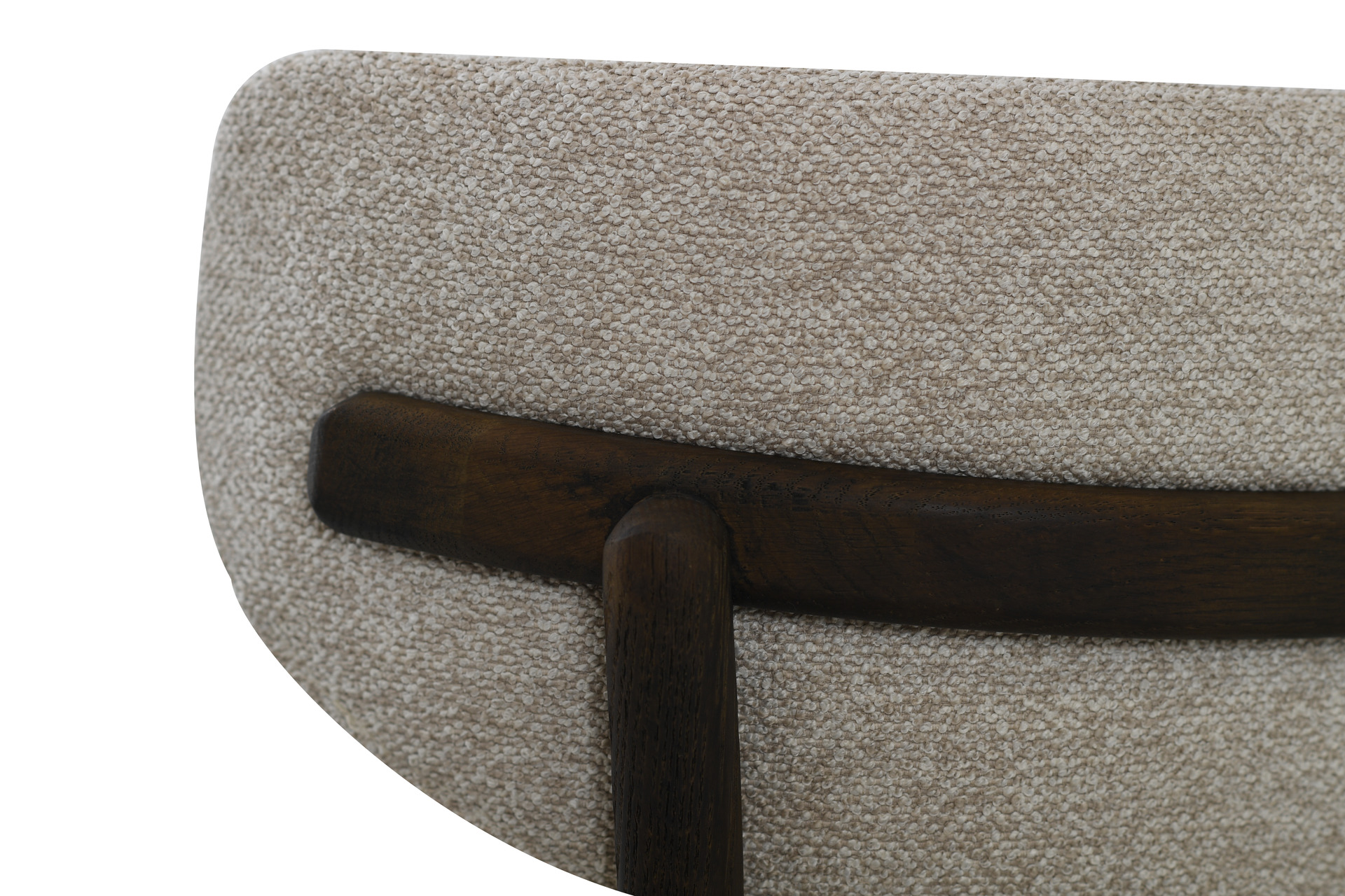 CONTENTO Matstol, tyg ljusbeige, brun ek, en produkt av hög kvalitet till bra pris från Ulfåsa möbler