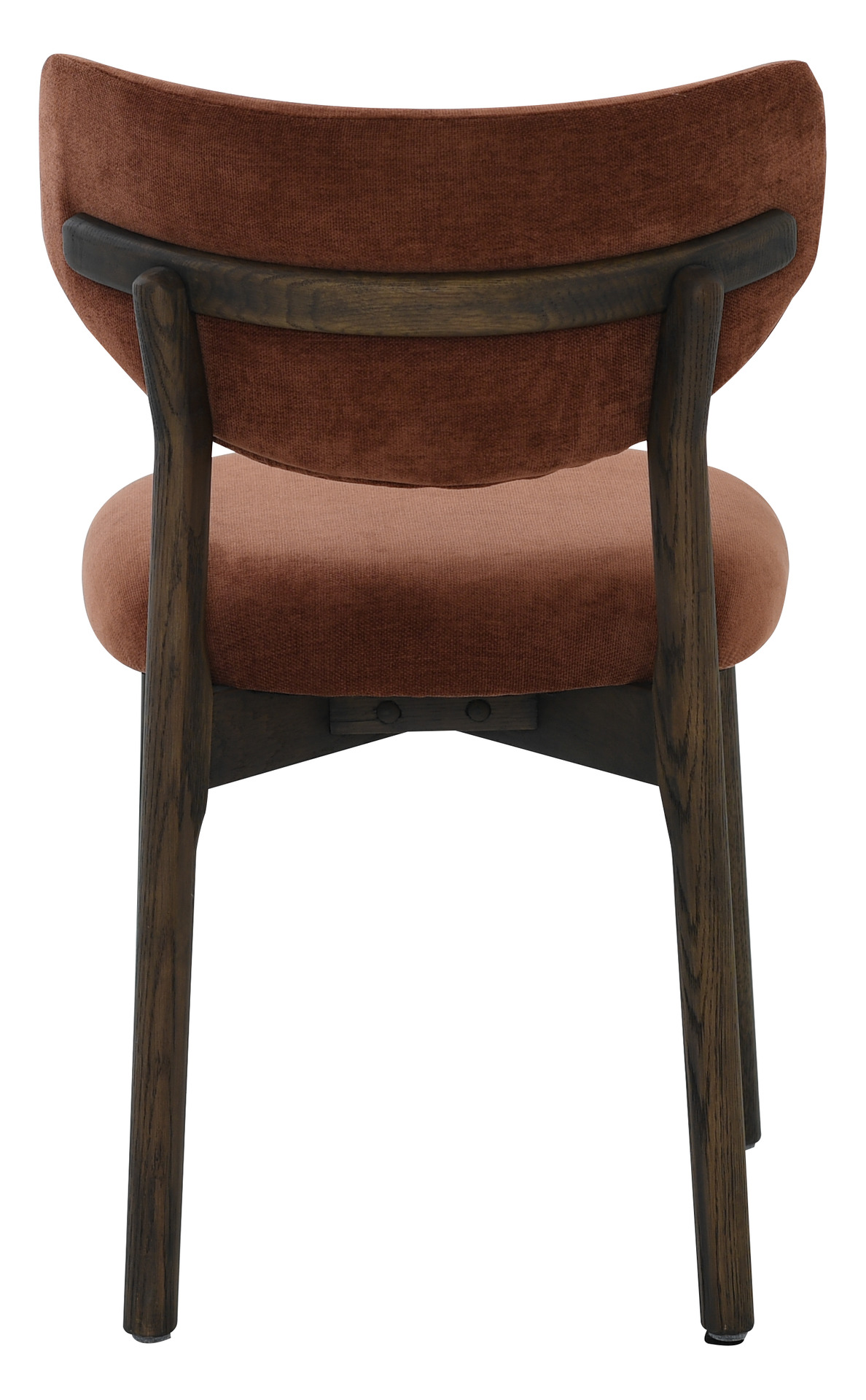 CONTENTO Matstol, tyg burgundy, brun ek, en produkt av hög kvalitet till bra pris från Ulfåsa möbler