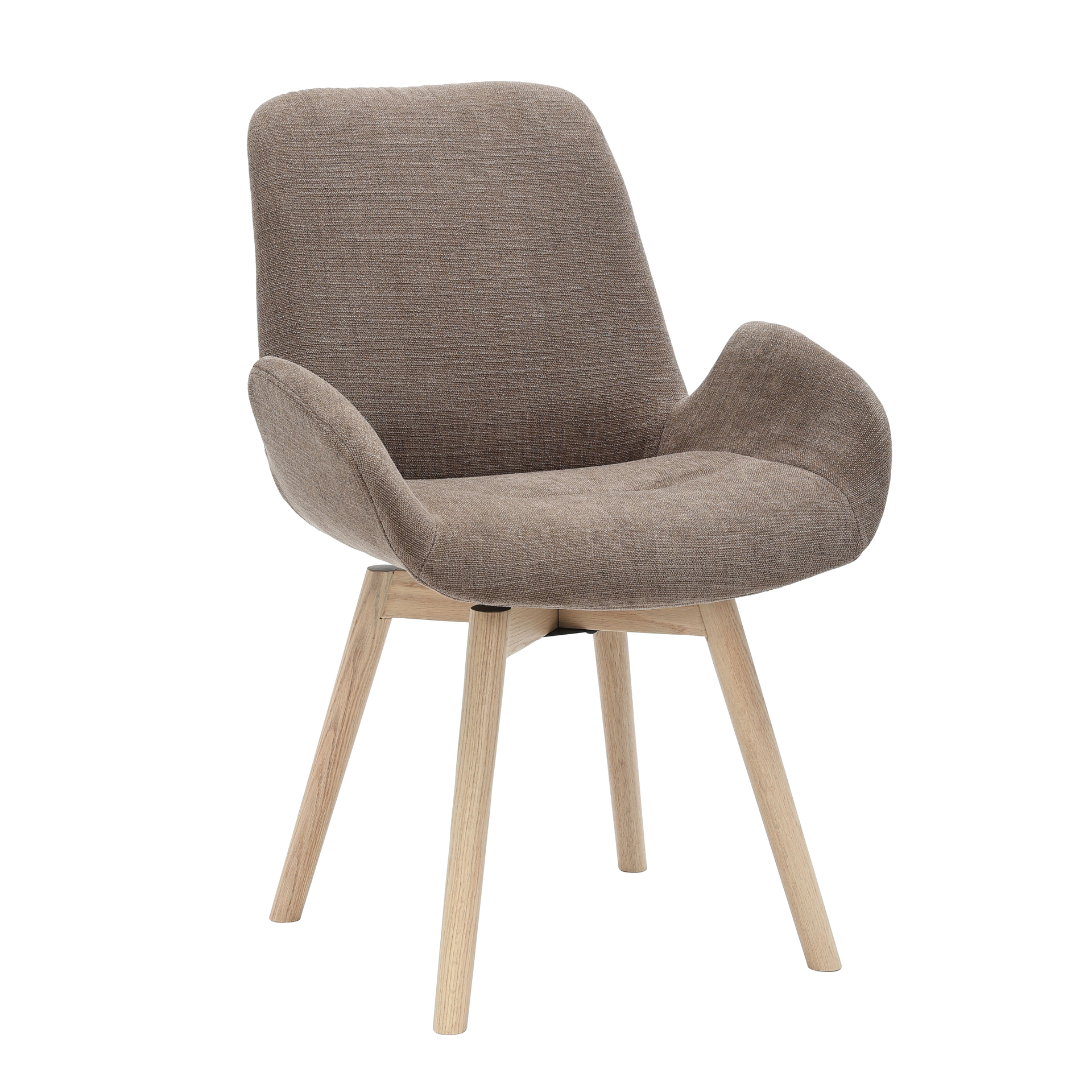 CAMDEN Matstol m snurr, tyg taupe,vitpig, en produkt av hög kvalitet till bra pris från Ulfåsa möbler