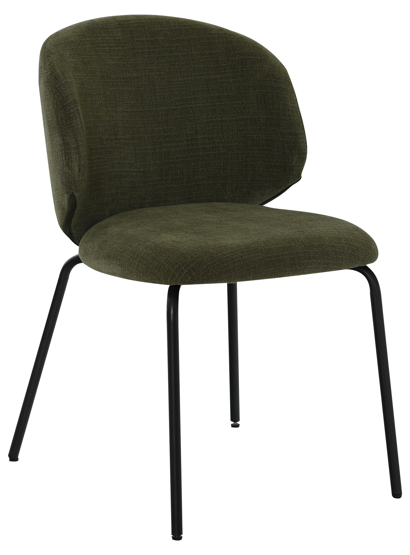 IVY Matstol tyg grön, svart metall, en produkt av hög kvalitet till bra pris från Ulfåsa möbler