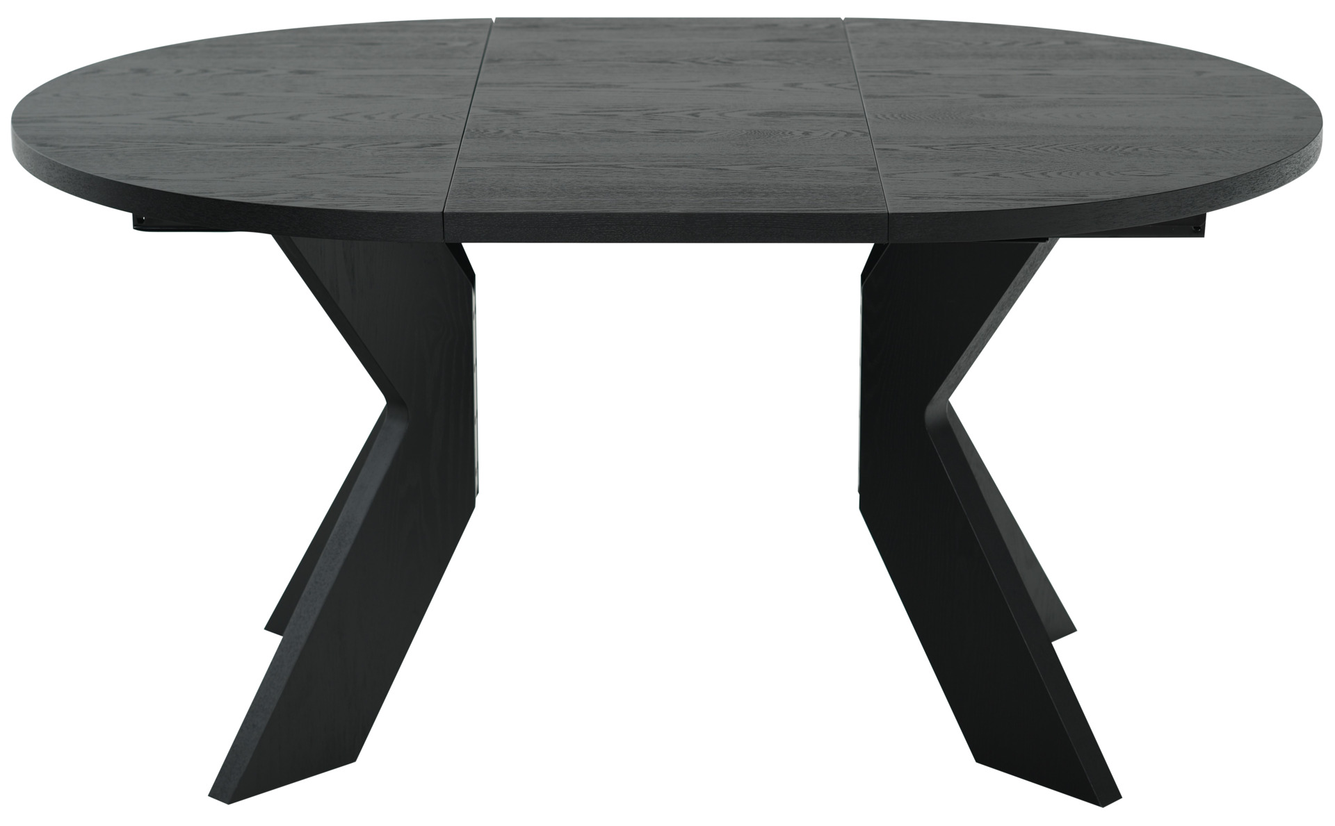 ALVER Matbord dia105svart.inkl 2 tillägg, en produkt av hög kvalitet till bra pris från Ulfåsa möbler