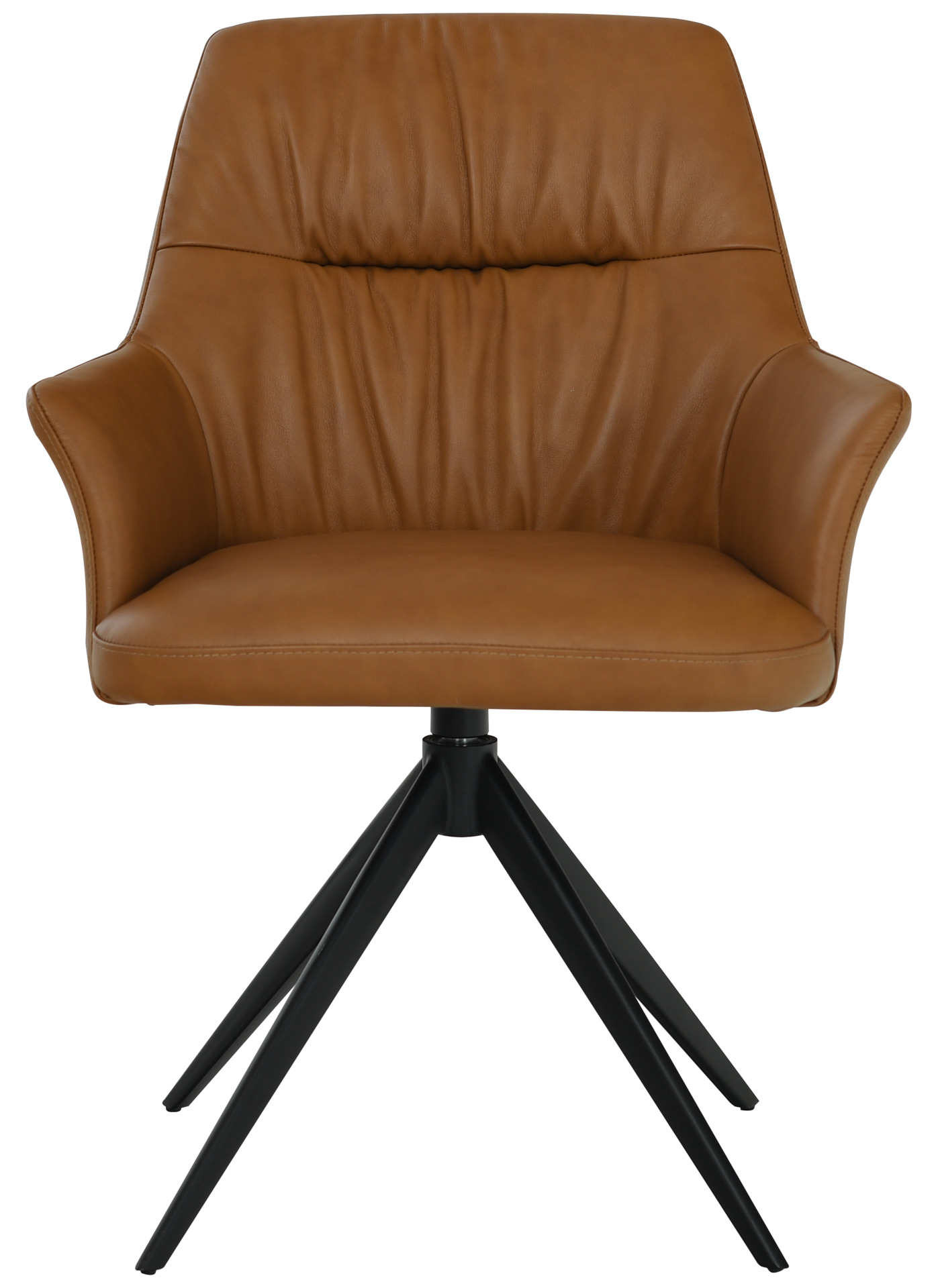 VITTORO Matstol med snurr, brunt skinn, en produkt av hög kvalitet till bra pris från Ulfåsa möbler