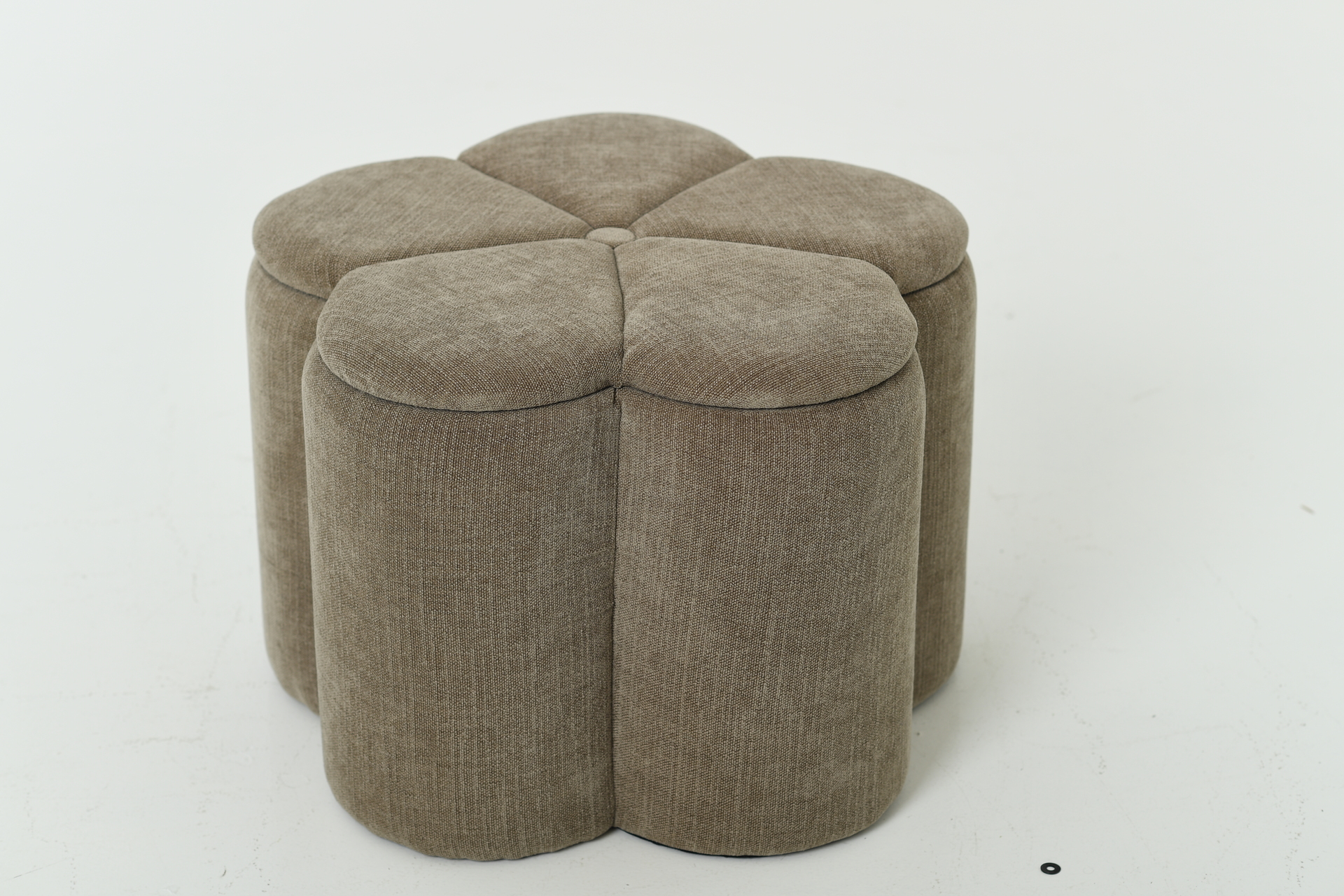 BELLIS Sittpuff med förvaring, beige ø60, en produkt av hög kvalitet till bra pris från Ulfåsa möbler