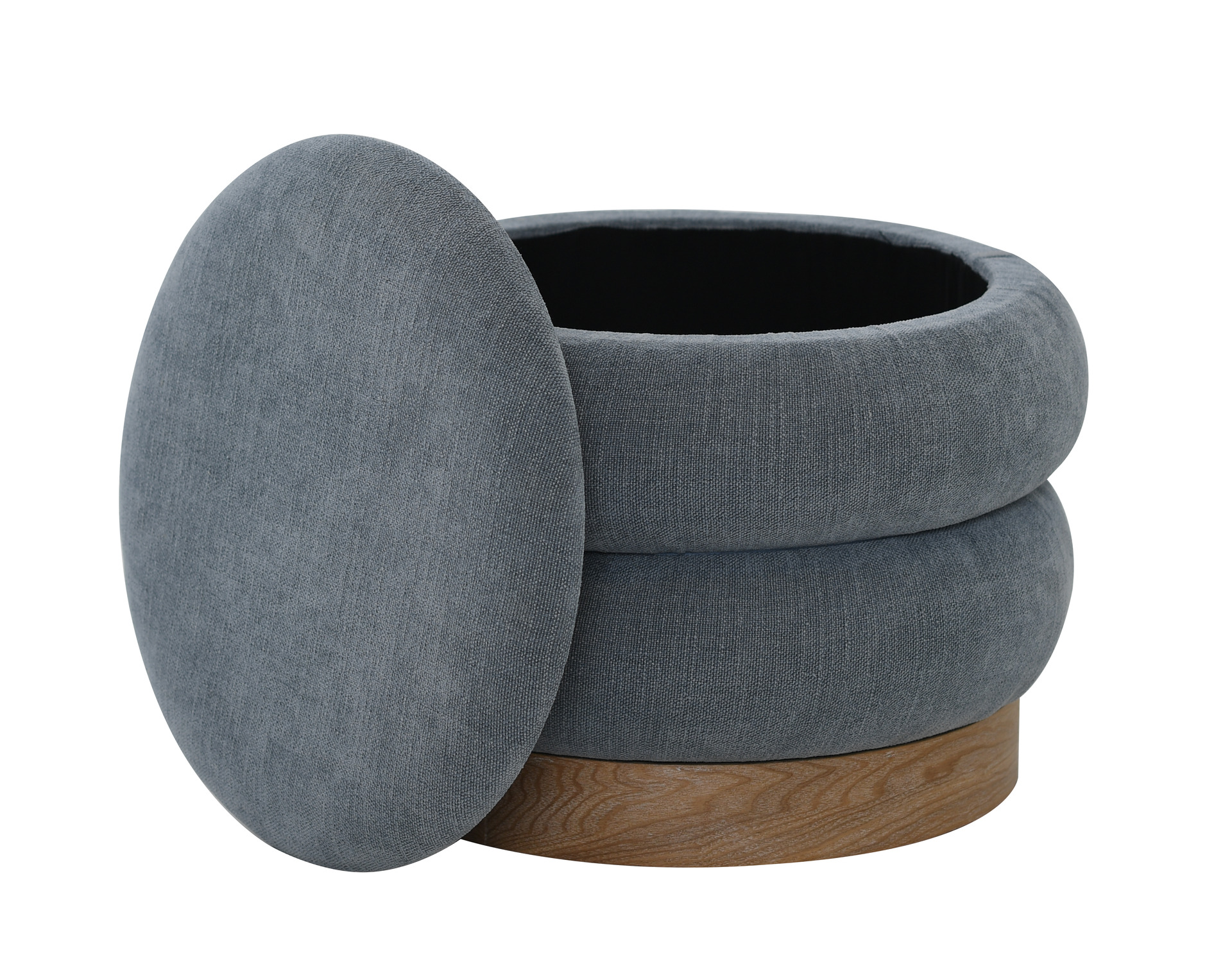 TIDE Puff med förvaring, blå tyg, en produkt av hög kvalitet till bra pris från Ulfåsa möbler