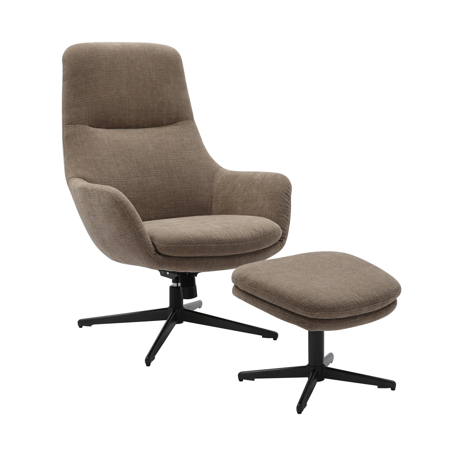 PRINCESS Fåtölj med pall, snurr, en produkt av hög kvalitet till bra pris från Ulfåsa möbler