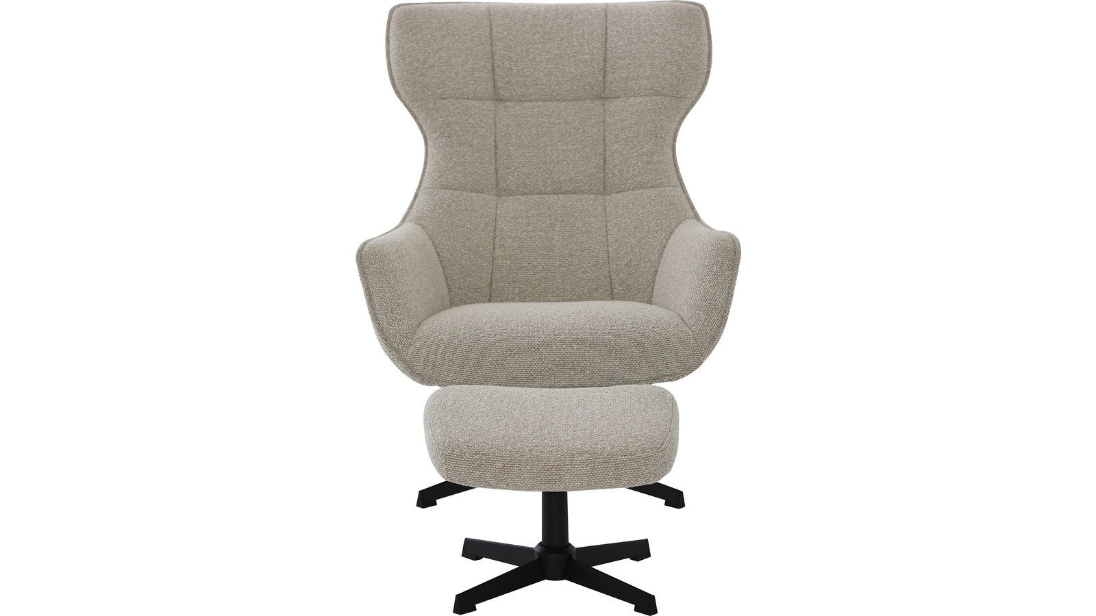 WESTON Fåtölj med pall, snurr, en produkt av hög kvalitet till bra pris från Ulfåsa möbler