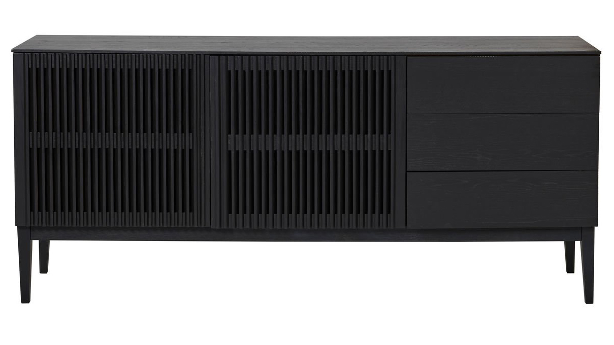 Sideboard i svart ask / ek