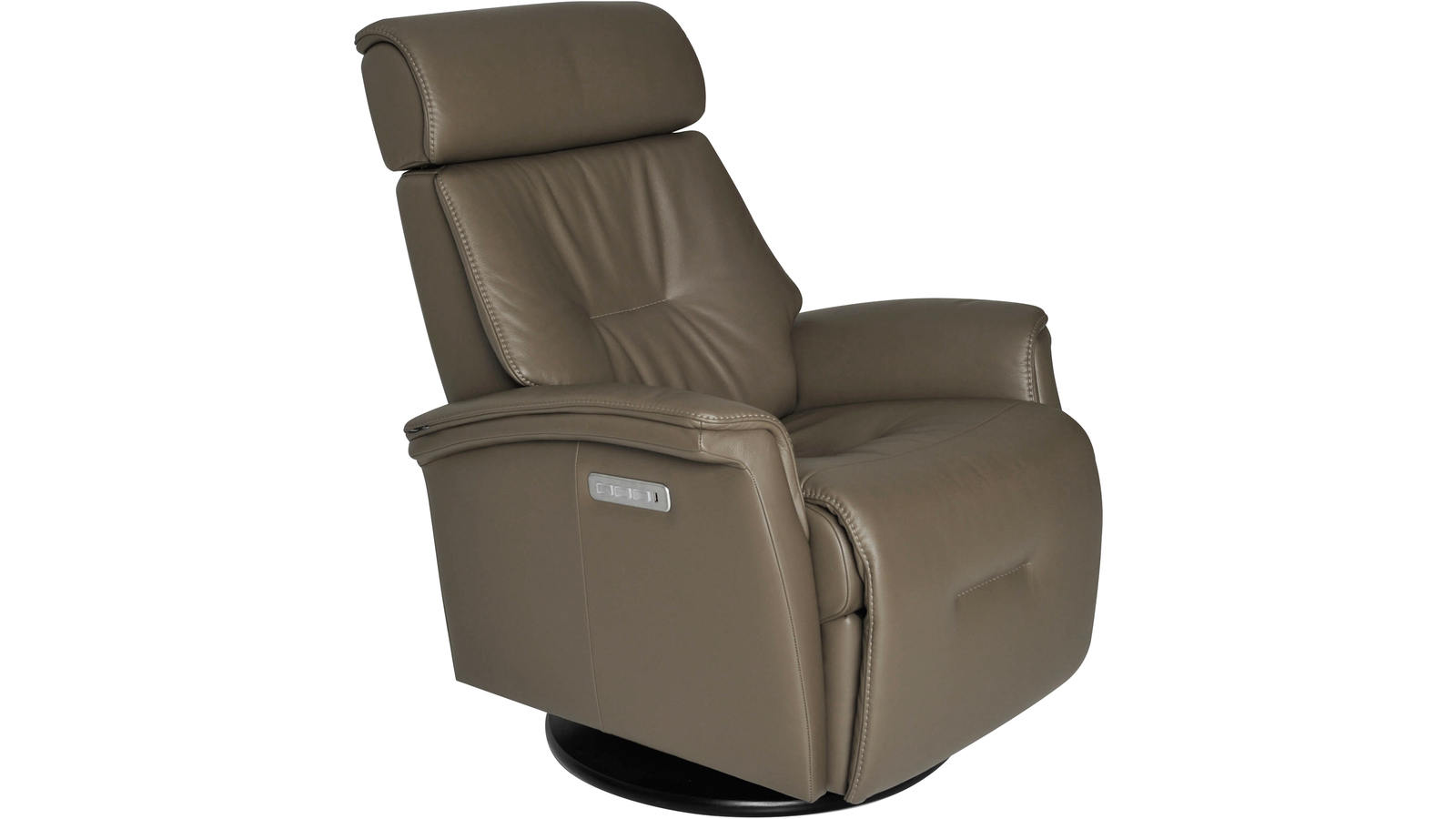 Recliner, brunt skinn