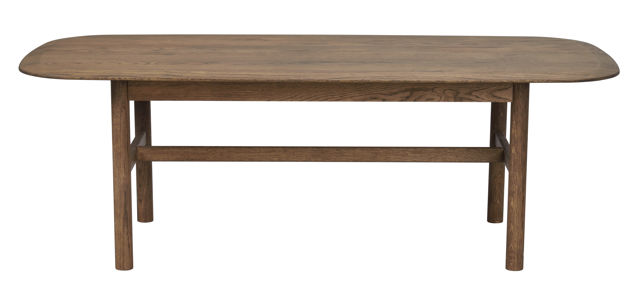 Soffbord 135x62 brun ek