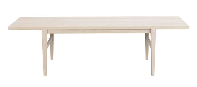 Soffbord vitpigmenterad ek