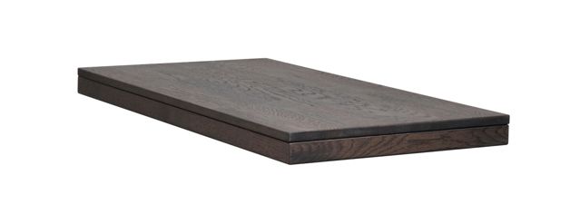 Tilläggsskiva 50x95 mörkbrun ek