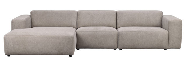 4-sits soffa med schäslong vänster