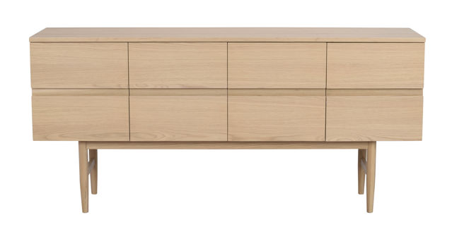 Sideboard 160 vitpigmenterad ek