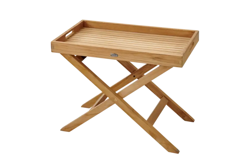 Brickbord 70x40 cm låg teak