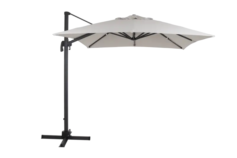 Frihängande parasoll antracit / khaki 250×250 cm