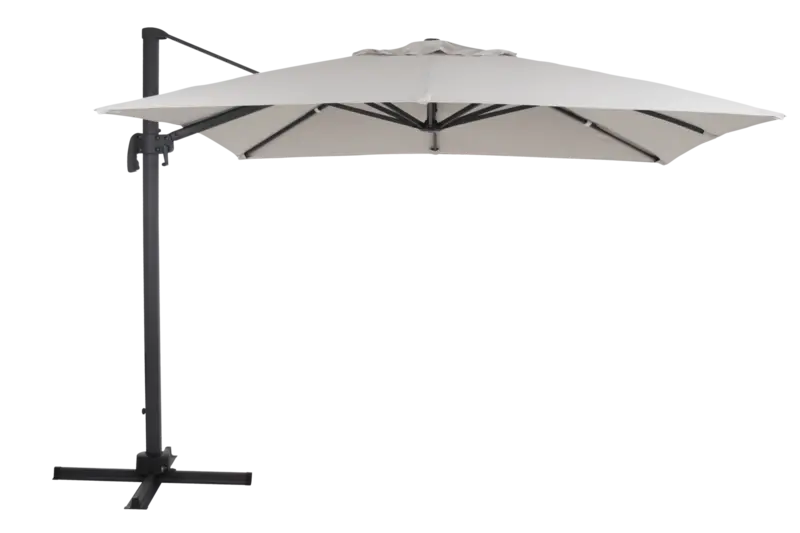 Frihängande parasoll antracit / khaki 300×300 cm
